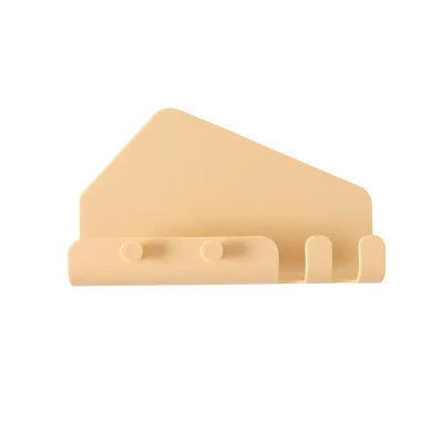Phone Holder Organizer Wall-Mounted Adhesive 4 Hooks