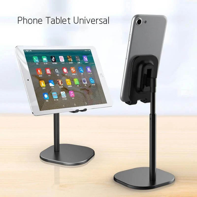 Phone & Tablet Stand Adjustable Height Foldable Metal Design