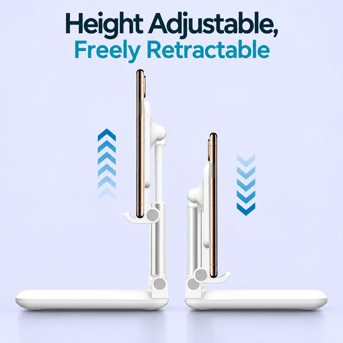 Phone & Tablet Stand Foldable Adjustable Non-Slip Silicone