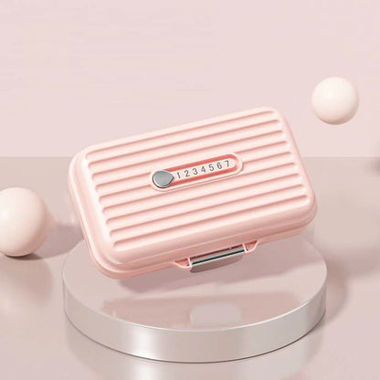Pill Organizer 7 Compartments Compact Travel Design