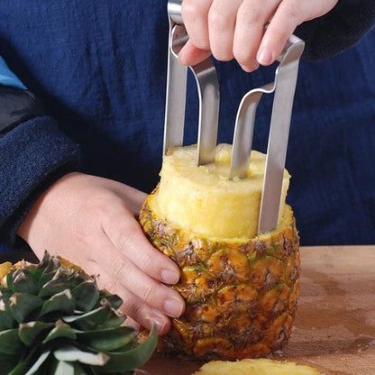 Pineapple Corer and Slicer Stainless Steel Blades Ergonomic Handle