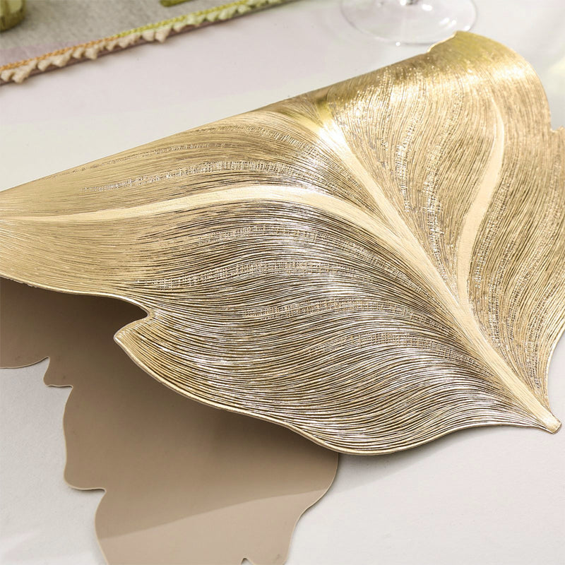Placemat 3D Embossed Leaf Non-Slip Heat-Resistant