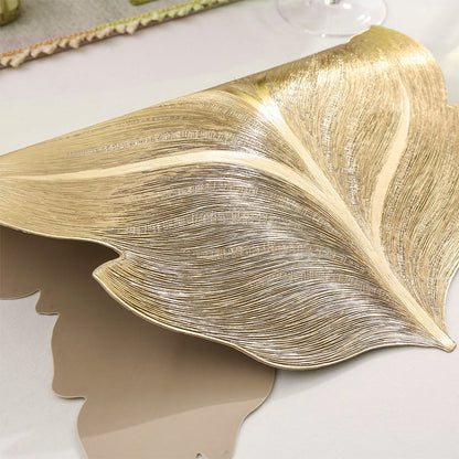 Placemat 3D Embossed Leaf Non-Slip Heat-Resistant