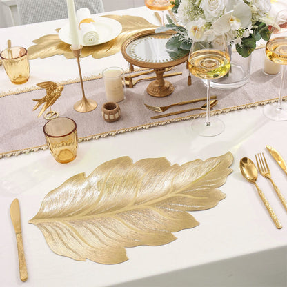 Placemat 3D Embossed Leaf Non-Slip Heat-Resistant