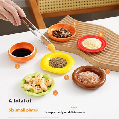 Plate Set Stackable Heat-Resistant 6-Piece