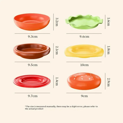Plate Set Stackable Heat-Resistant 6-Piece