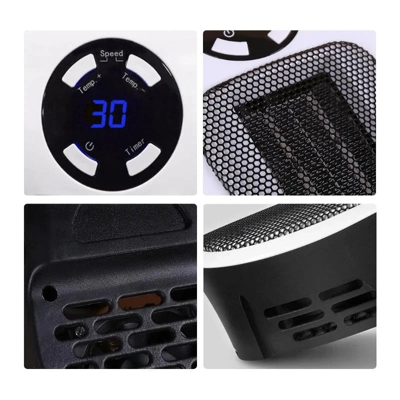 Plug-In Heater Digital Thermostat & Timer 500W