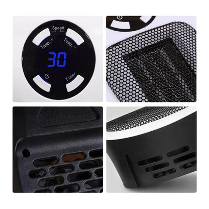 Plug-In Heater Digital Thermostat & Timer 500W