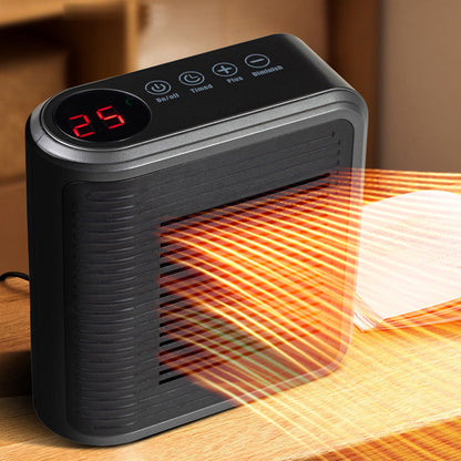 Plug-In Space Heater 800W Ceramic Digital Thermostat & Timer