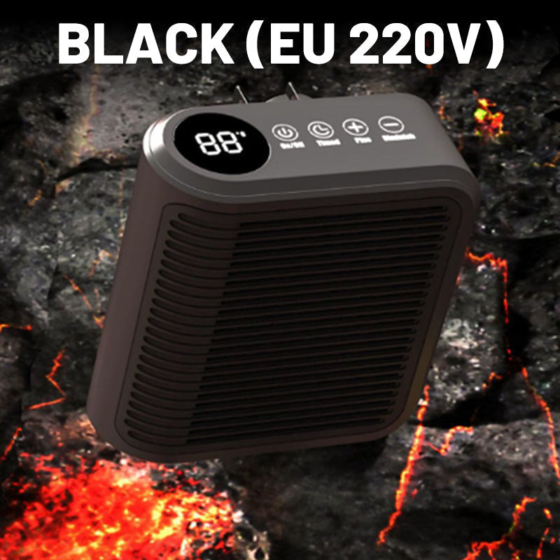 Plug-In Space Heater 800W Ceramic Digital Thermostat & Timer