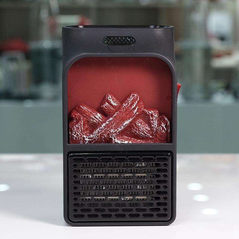 Plug-In Space Heater PTC Ceramic 500W Flame Effect
