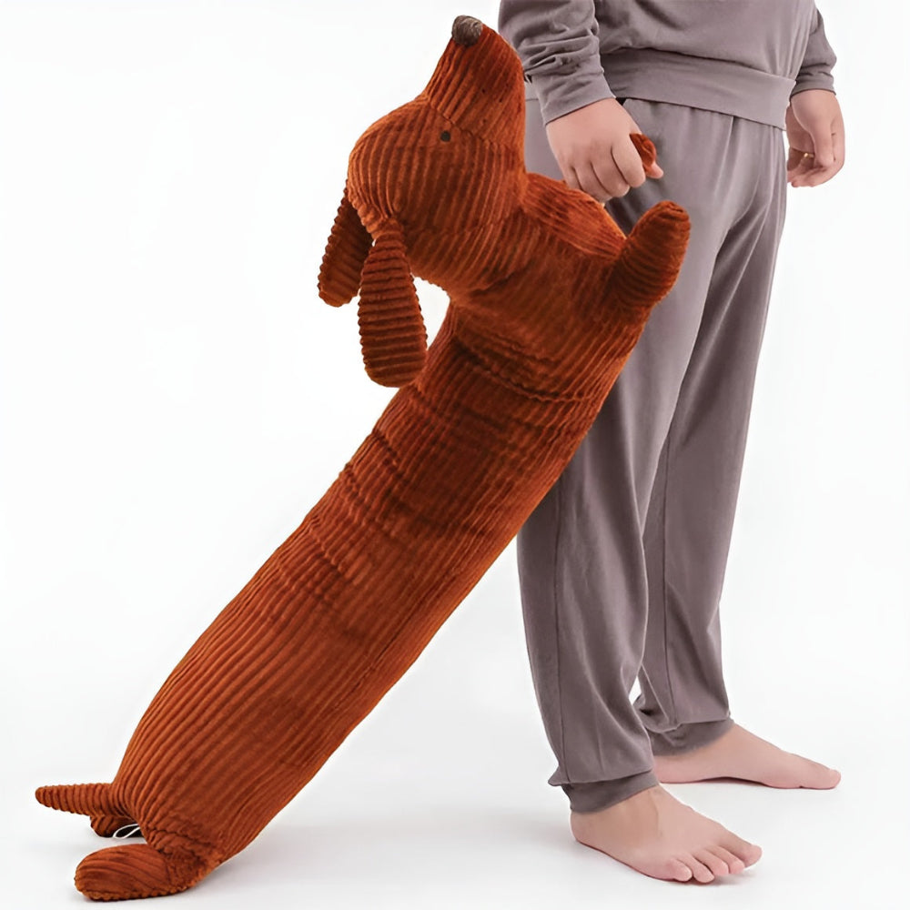 Plush Pillow Dachshund Shaped Corduroy Cover