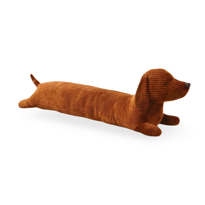 Plush Pillow Dachshund Shaped Corduroy Cover