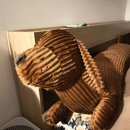 Plush Pillow Dachshund Shaped Corduroy Cover