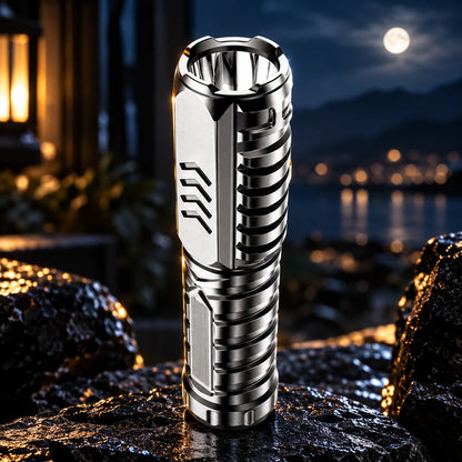 Pocket Flashlight Rechargeable Aluminum Compact Three Modes