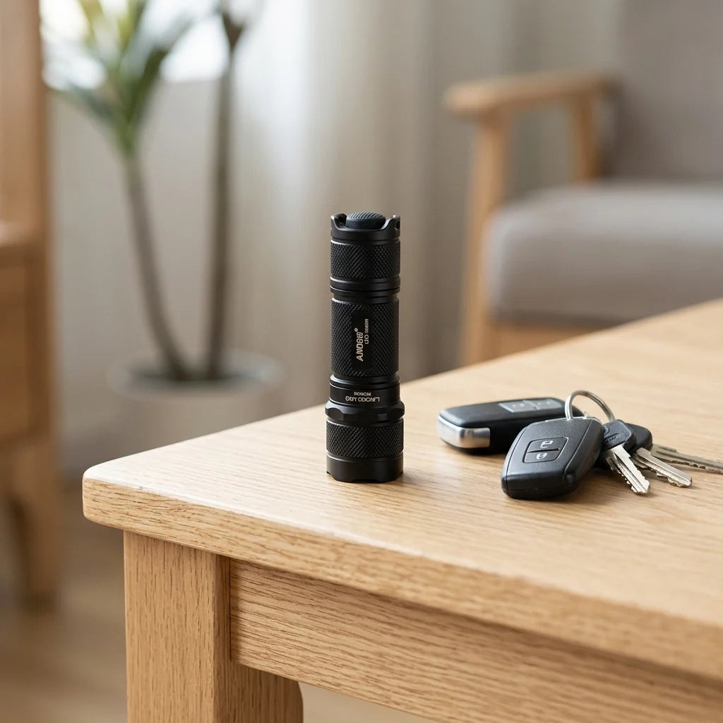 Pocket Flashlight Rechargeable Aluminum Compact Three Modes