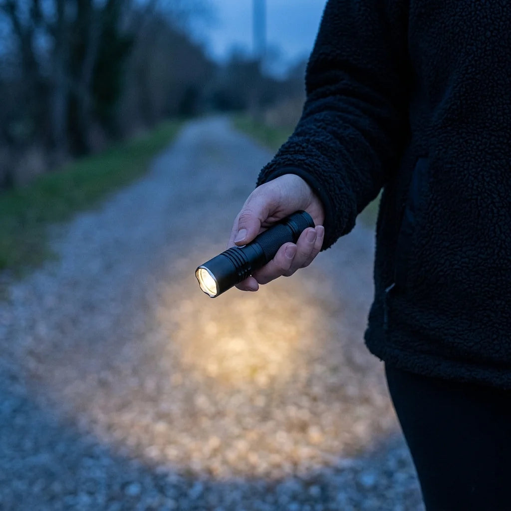 Pocket Flashlight Rechargeable Aluminum Compact Three Modes