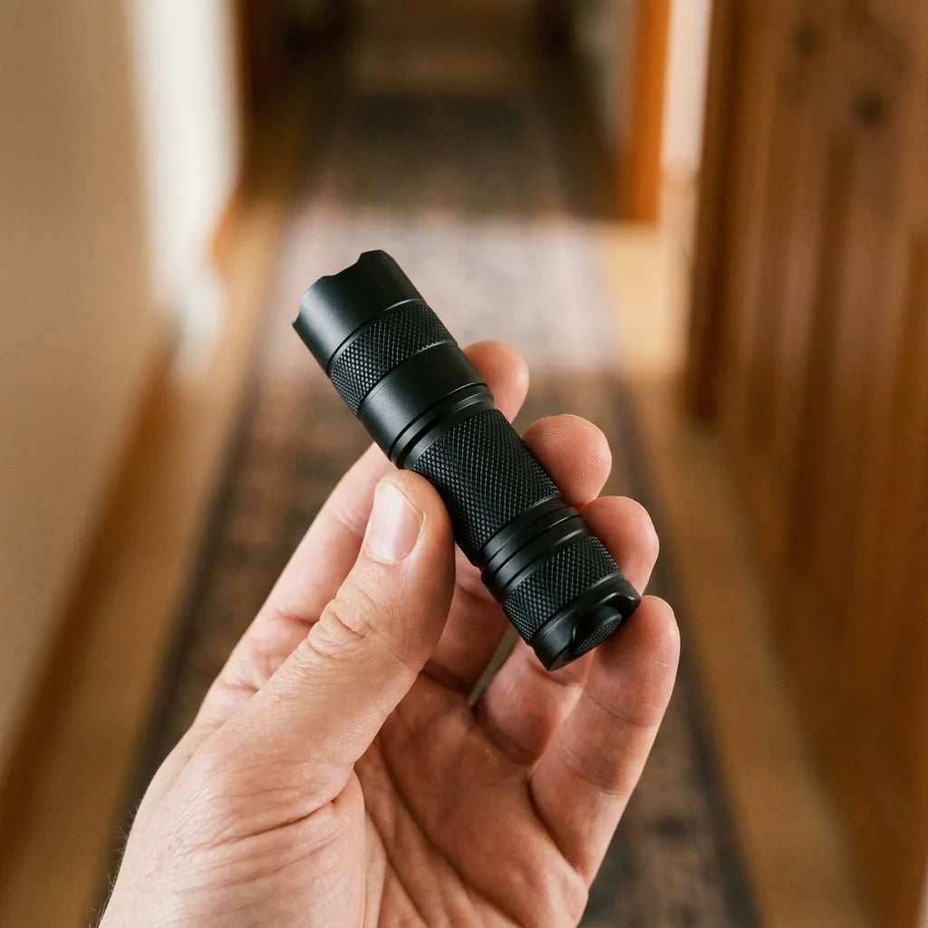 Pocket Flashlight Rechargeable Aluminum Compact Three Modes