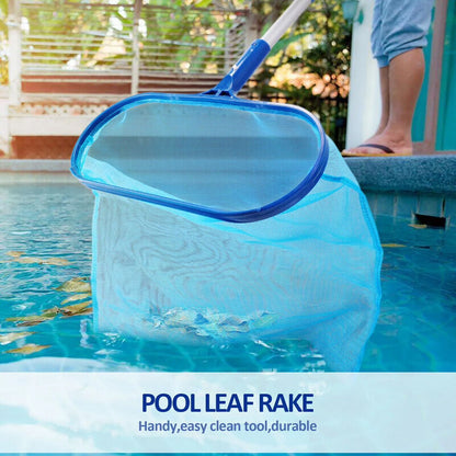 Pool Skimmer Net Fine Mesh Deep Pocket Telescopic Pole