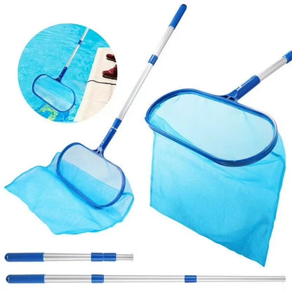 Pool Skimmer Net Fine Mesh Deep Pocket Telescopic Pole