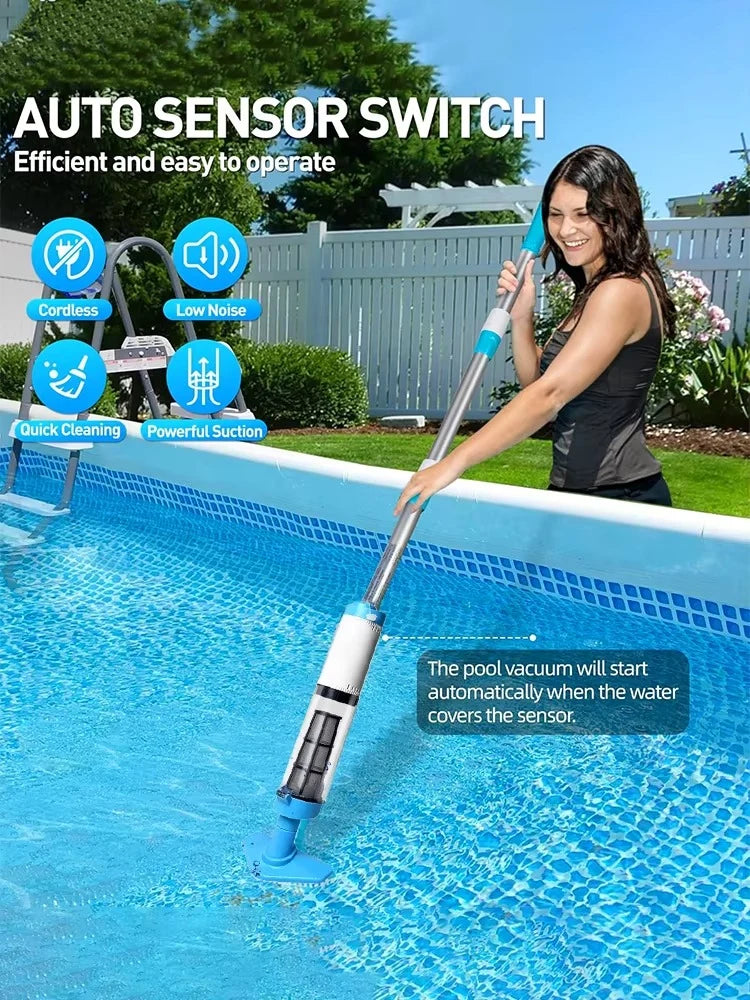 Pool Vacuum Cordless 3-In-1 60-Min Runtime