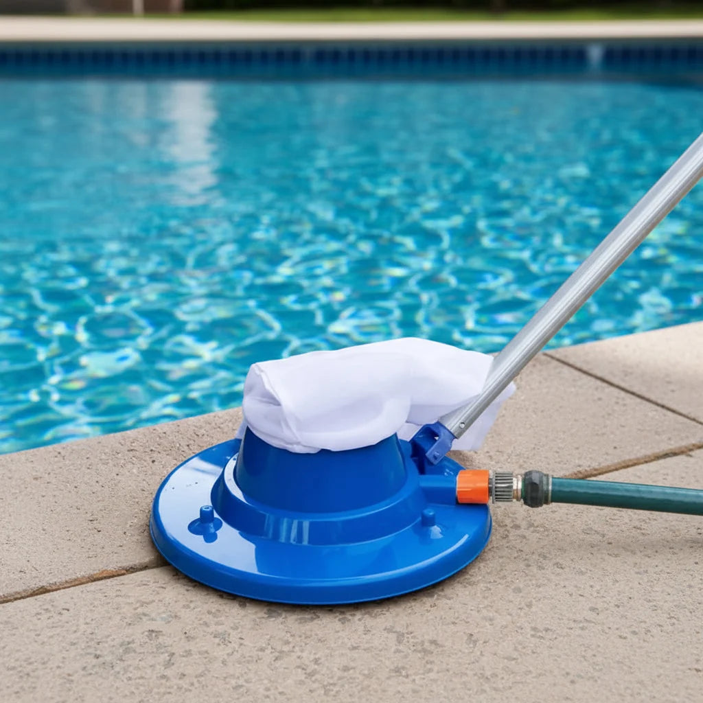 Pool Vacuum Hose-Powered Reusable Mesh Bag Above & Inground