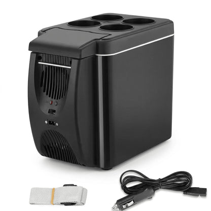Portable Car Fridge Dual Cooling & Warming 6L Capacity