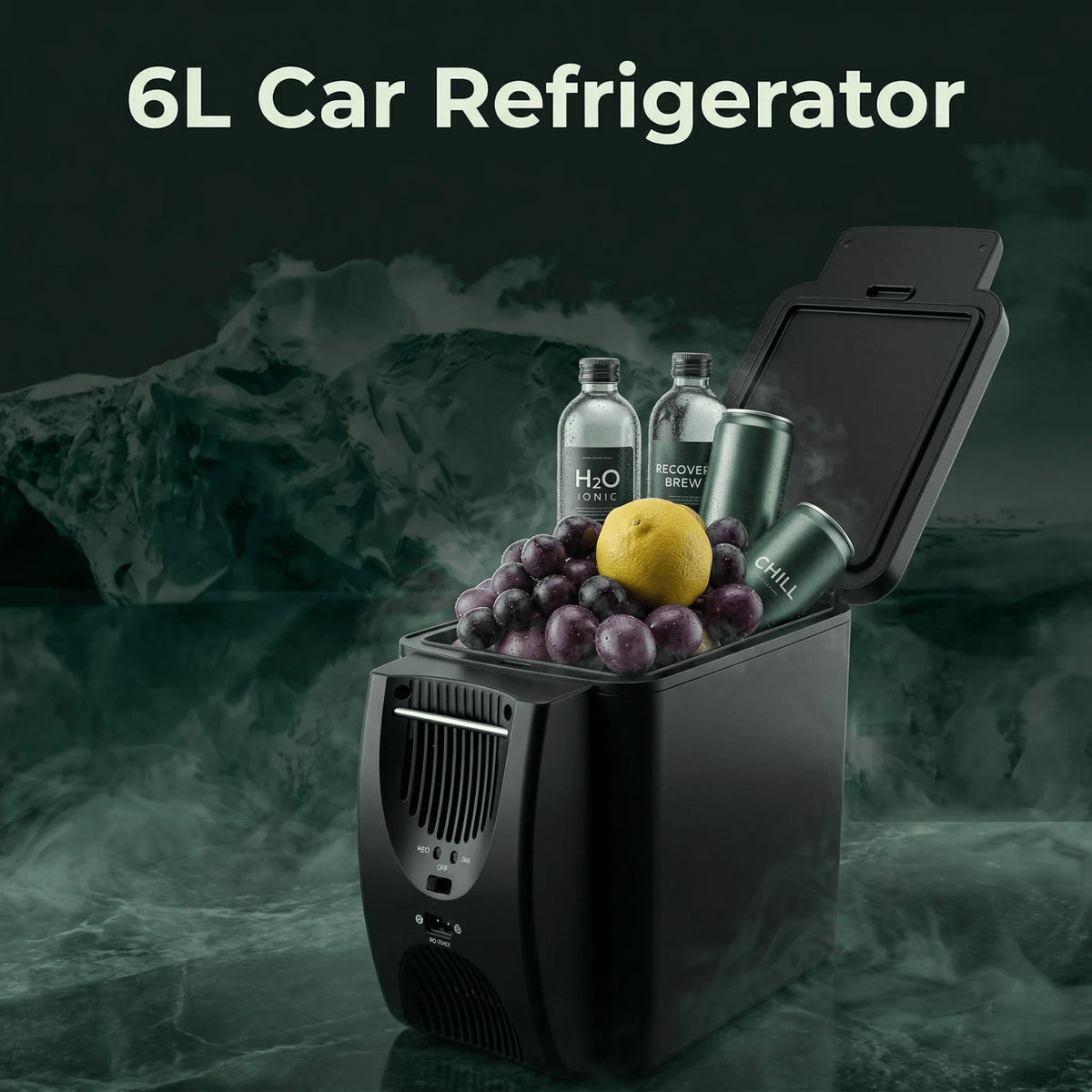 Portable Car Fridge Dual Cooling & Warming 6L Capacity