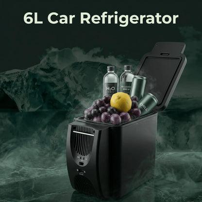 Portable Car Fridge Dual Cooling & Warming 6L Capacity