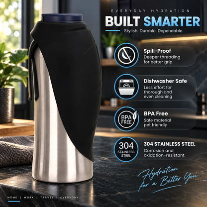 Portable Dog Water Bottle Double Wall Stainless Steel