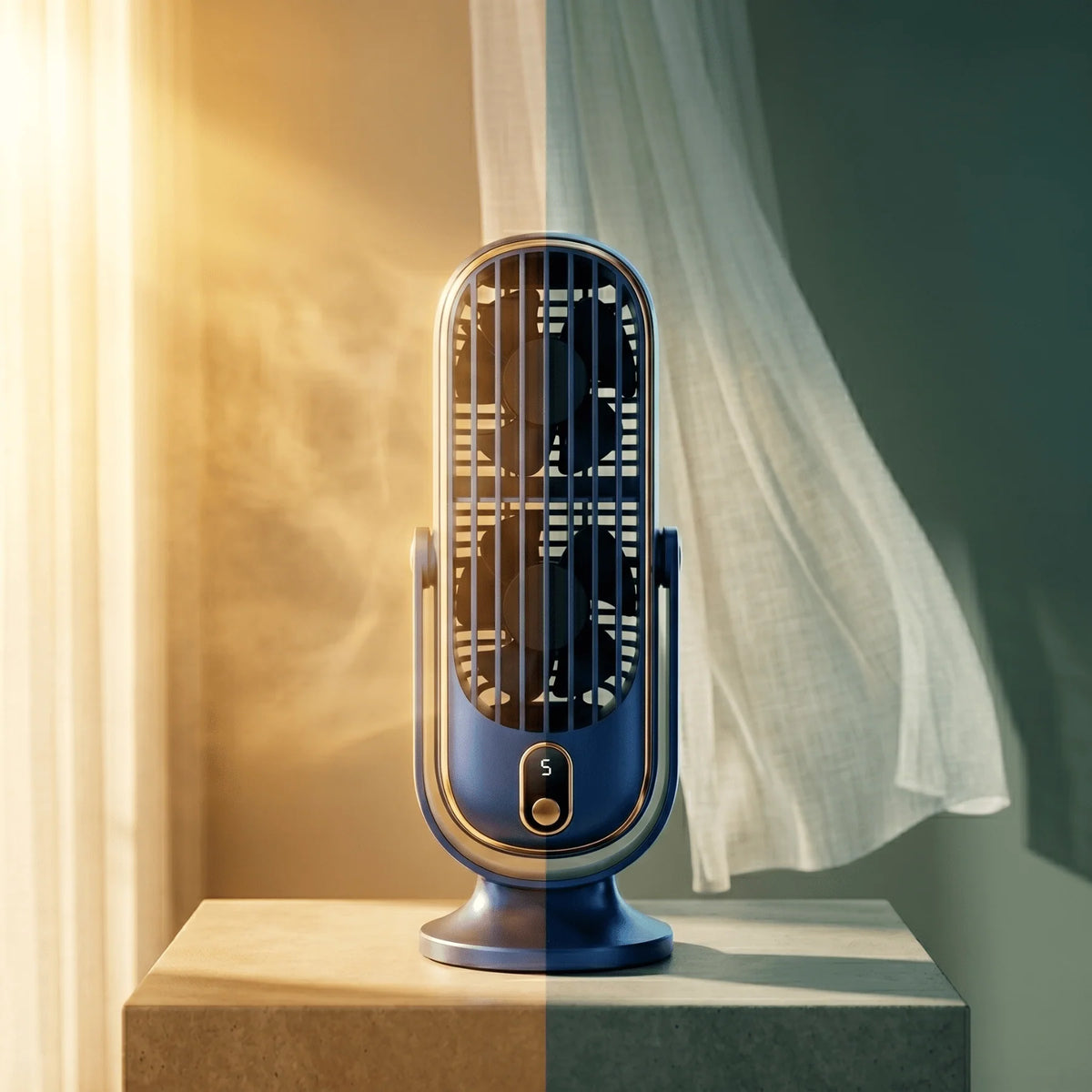 Portable Fan USB Rechargeable 4000mAh Whisper-Quiet