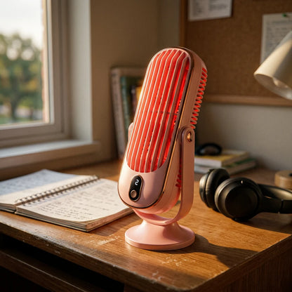 Portable Tower Fan Dual Motor 720° Rotation