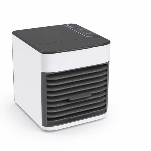Portable USB-C Mini Air Cooler (3-in-1 Fan, Humidifier & LED Ambient Light)