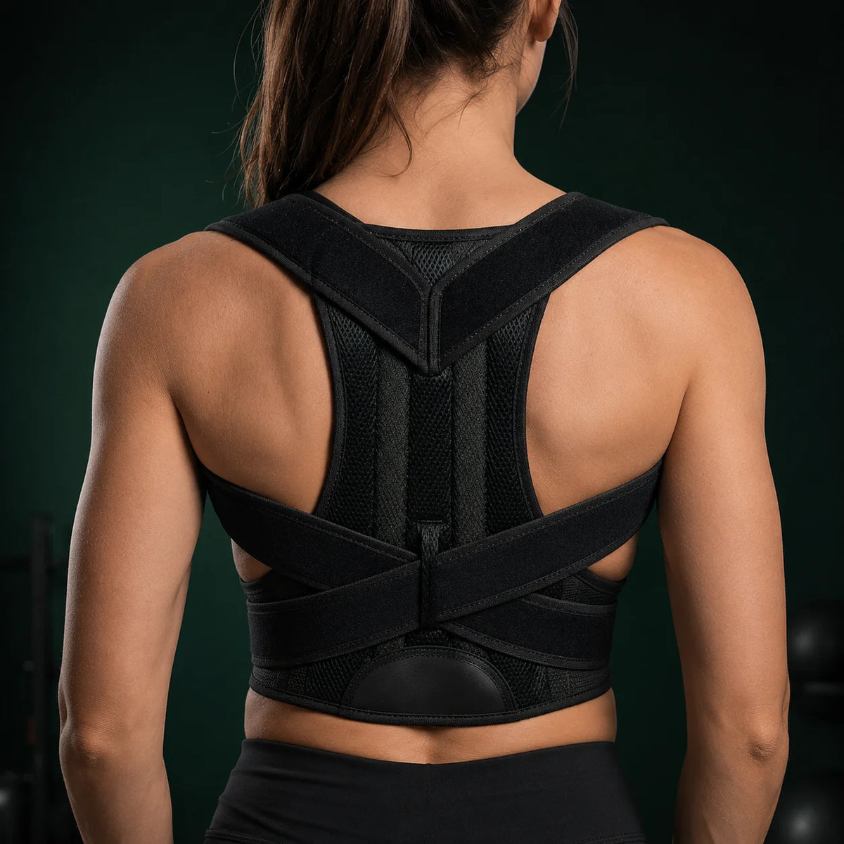 Posture Corrector Adjustable 3 Memory Bars Padded Straps