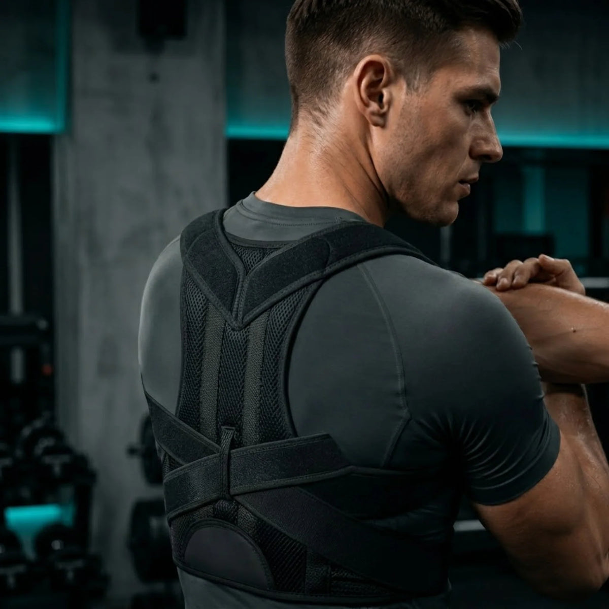 Posture Corrector Adjustable 3 Memory Bars Padded Straps