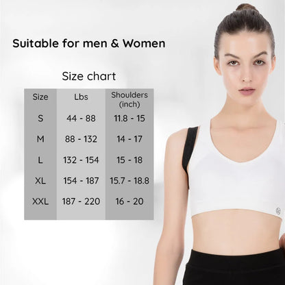 Posture Corrector Adjustable Breathable Under-Clothing Design