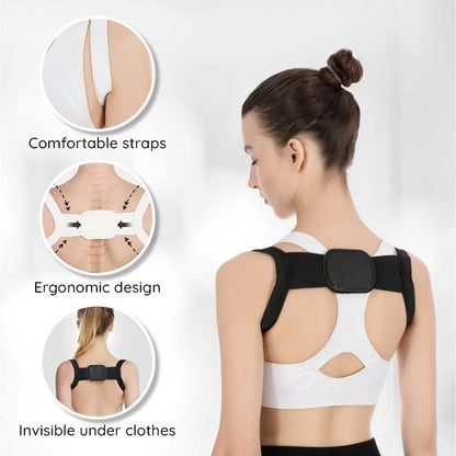 Posture Corrector Adjustable Breathable Under-Clothing Design
