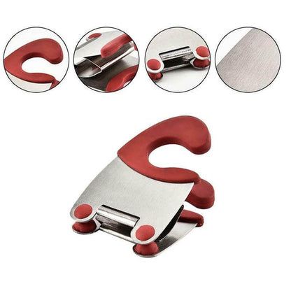 Pot Side Spoon Holder Clip-On Drip-Back Design Heat-Resistant Silicone Grip