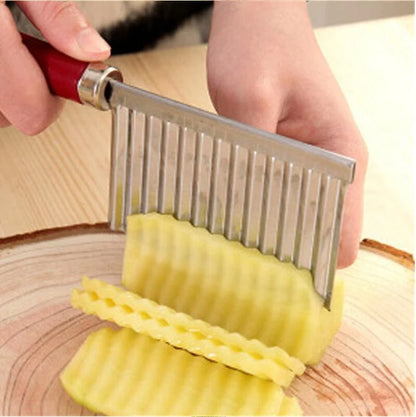Potato Slicer Stainless Steel Wavy Crinkle-Cut Blade