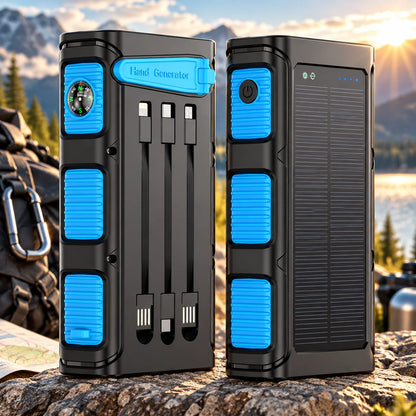 Power Bank Hand Crank Multiple USB 30000 mAh