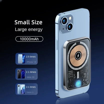 Power Bank Magnetic Wireless 10,000mAh Compact 乐彩
