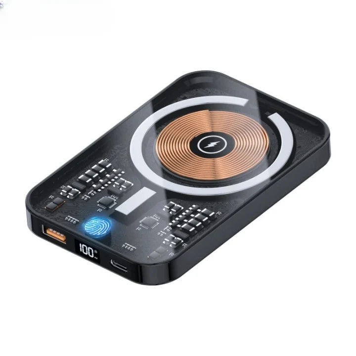 Power Bank Magnetic Wireless 10,000mAh Compact 乐彩