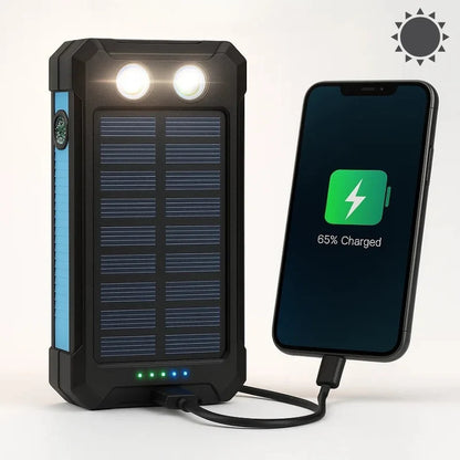 Power Bank Solar High Capacity Dual USB