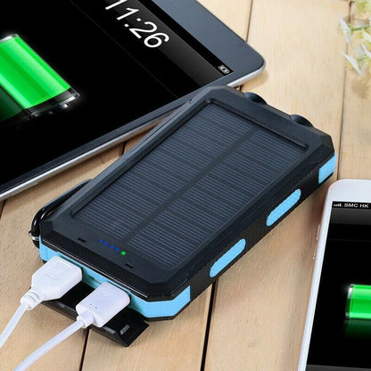 Power Bank Solar High Capacity Dual USB