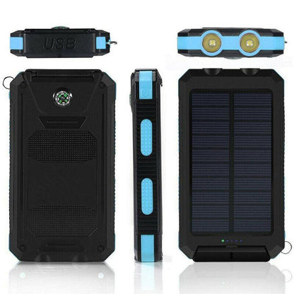 Power Bank Solar High Capacity Dual USB