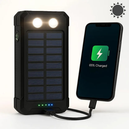 Power Bank Solar High Capacity Dual USB
