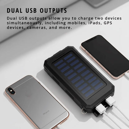 Power Bank Solar High Capacity Dual USB