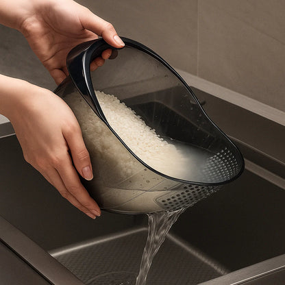 Produce Colander Fine-Mesh Filter Tilted Drainage Base