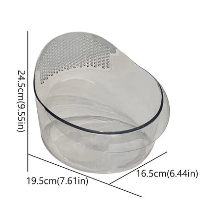 Produce Colander Fine-Mesh Filter Tilted Drainage Base