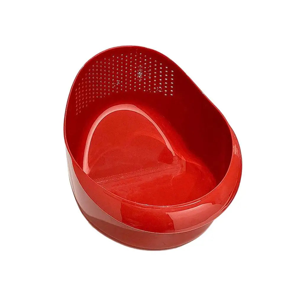 Produce Colander Fine-Mesh Filter Tilted Drainage Base